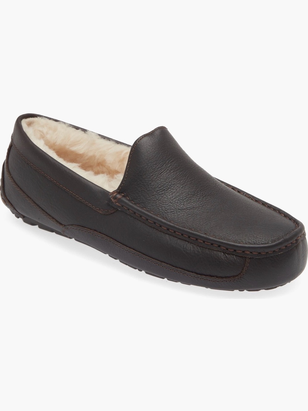 UGG Ascot Loafer Slipper In Dark Spice Size 12